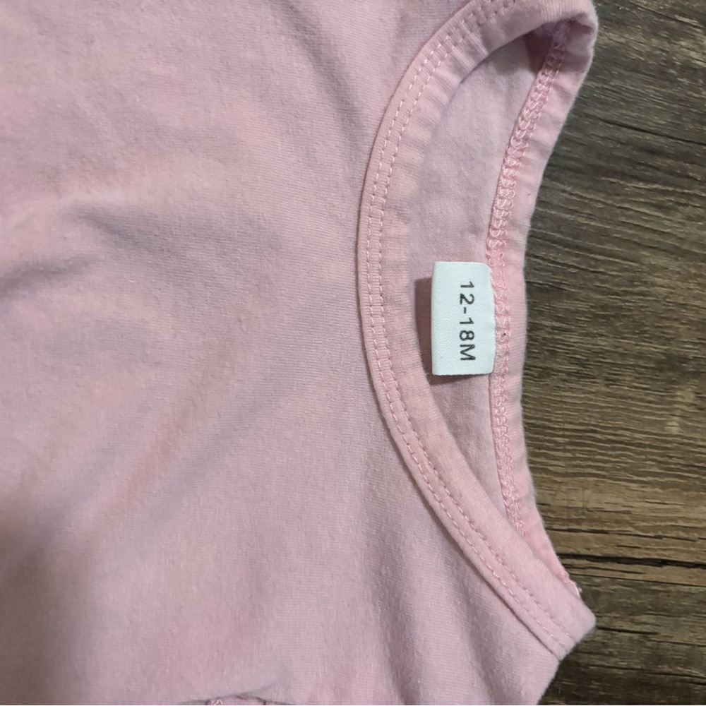 Pink Ruffled Kids Top - Picture 2 of 3
